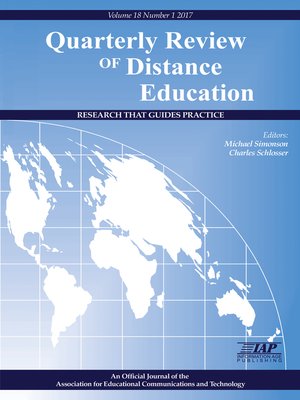 cover image of Quarterly Review of Distance Education, Volume 18, Number 1